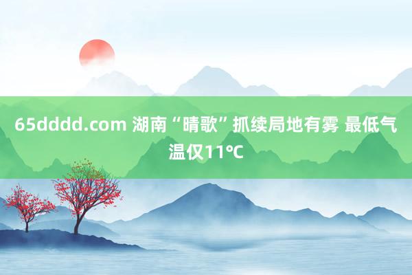 65dddd.com 湖南“晴歌”抓续局地有雾 最低气温仅11℃