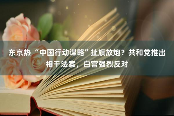 东京热 “中国行动谋略”扯旗放炮？共和党推出相干法案，白宫强烈反对